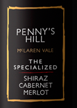 潘尼斯專業(yè)系列西拉-赤霞珠-梅洛混釀紅葡萄酒(Penny's Hill The Specialized Shiraz - Cabernet - Merlot, McLaren Vale, Australia)