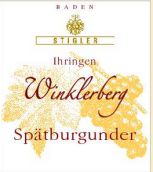 施蒂格勒依瑞恩溫克樂堡黑皮諾遲摘干紅葡萄酒(Weingut Stigler Ihringen Winklerberg Spatburgunder Spatlese trocken, Baden, Germany)