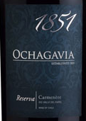 歐查佳維亞珍藏佳美娜干紅葡萄酒(Ochagavia 1851 Reserva Carmenere, Central Valley, Chile)