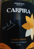 卡皮拉酒莊霞多麗白葡萄酒(Carpira Chardonnay, Colchagua Valley, Chile)