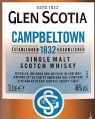 格蘭斯柯蒂亞1832年坎貝爾敦蘇格蘭單一麥芽威士忌(Glen Scotia 1832 Campbeltown Single Malt Scotch Whisky, Campbeltown, UK)