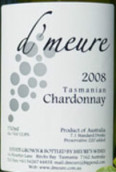 繆賀霞多麗干白葡萄酒(D'meure Chardonnay, Tasmania, Australia)