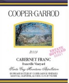 庫珀加羅德弗蘭科威爾園品麗珠干紅葡萄酒(Cooper Garrod Estate Vineyards Francville Vineyard Cabernet Franc, Santa Cruz County, USA)