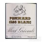 艾伯特·格里沃酒莊白丘（?，斠患増@）紅葡萄酒(Albert Grivault Clos Blanc, Pommard Premier Cru, France)