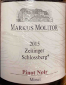 瑪斯莫麗酒莊塞爾廷黑皮諾紅葡萄酒(Markus Molitor Zeltinger Schlossberg Pinot Noir, Mosel, Germany)