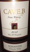 洞穴桑嬌維塞干紅葡萄酒(Cave B Estate Winery Sangiovese, Columbia Valley, USA)