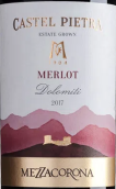 梅佐考羅那酒莊彼得堡梅洛紅葡萄酒(Mezzacorona Castel Pietra Merlot Vigneti delle Dolomiti IGT, Trentino-Alto Adige, Italy)