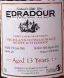 埃德拉多爾13年波特桶陳蘇格蘭單一麥芽威士忌(Edradour Aged 13 Years Port Cask Matured Highland Single Malt Scotch Whisky, Highlands, UK)