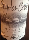 阿瓜杜塞爾天使之冠梅洛紅葡萄酒(Agua Dulce Winery Angeles Crest Merlot, California, USA)