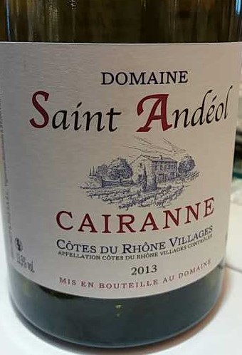 domaine saint andeol cairanne, cotes du rhone, france红酒评分