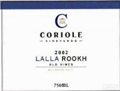 可利拉拉老藤露歌海娜干红葡萄酒(Coriole 'Lalla Rookh' Old Vines Grenache - Shiraz, McLaren Vale, Australia)