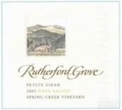 Rutherford Grove Estate Spring Creek Vineyard Petite Sirah, Napa Valley, USA