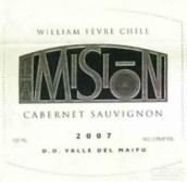 威廉·費(fèi)爾酒莊拉米圣珍藏赤霞珠紅葡萄酒(William Fevre La Mision Cabernet Sauvignon Reserva, Pirque, Chile)