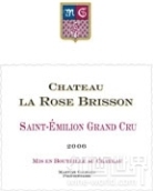 布里森玫瑰酒莊紅葡萄酒(Chateau La Rose Brisson, Saint-Emilion Grand Cru, France)