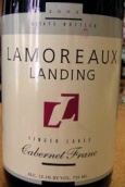 拉莫羅·蘭丁酒莊裝瓶品麗珠干紅葡萄酒(Lamoreaux Landing Estate Bottled Cabernet Franc, Finger Lakes, USA)