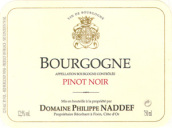 菲利普·納戴夫酒莊黑皮諾紅葡萄酒(Domaine Philippe Naddef Pinot Noir, Bourgogne, France)