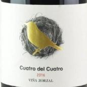左扎尔酒庄夸特罗红葡萄酒(Vina Zorzal Cuatro del Cuatro, Navarra, Spain)