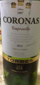 桃樂絲王冠丹魄干紅葡萄酒(Torres Coronas Tempranillo, Rioja, Spain)