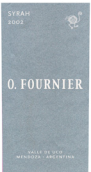 歐佛尼西拉干紅葡萄酒(O. Fournier Syrah, Mendoza, Argentina)