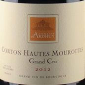 達(dá)哈瑞酒莊上莫洛（科爾登特級園）紅葡萄酒(Domaine d'Ardhuy Corton Hautes Mourottes Grand Cru, Cote de Beaune, France)