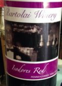 巴托萊埃索多半甜型紅葡萄酒(Bartolai Winery Isodore's Red, Pennsylvania, USA)