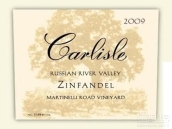 卡爾麗絲馬蒂內(nèi)利路園仙粉黛干紅葡萄酒(Carlisle Martinelli Road Vineyard Zinfandel, Russian River Valley, USA)