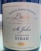 百祺酒莊西拉紅葡萄酒(Babich Syrah, Hawke's Bay, New Zealand)