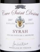 圣德希拉酒莊西拉紅葡萄酒(Cave Saint Desirat Syrah, IGP Ardeche, France)