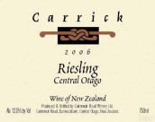 凱瑞克酒莊雷司令白葡萄酒(Carrick Riesling, Central Otago, New Zealand)