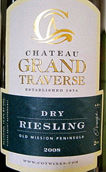 穿越酒莊雷司令干白葡萄酒(Chateau Grand Traverse Dry Riesling, Old Mission Peninsula, USA)