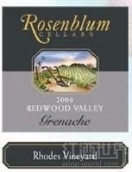 羅森布拉姆羅茲歌海娜干紅葡萄酒(Rosenblum Cellars Rhodes Grenache, Redwood Valley, USA)