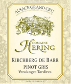 赫林酒莊希貝格灰皮諾晚收甜白葡萄酒(Domaine Hering Pinot Gris Kirchberg Vendanges Tardives, Alsace Grand Cru, France)