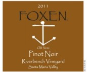 福克森河凳園黑皮諾干紅葡萄酒(Foxen Riverbench Vineyard Pinot Noir, Santa Maria Valley, USA)