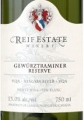 瑞芙瓊瑤漿珍藏干白葡萄酒(Reif Estate Winery Gewurztraminer Reserve, Niagara River, Canada)