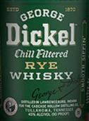 喬治迪科爾黑麥威士忌(George Dickel Rye Whisky, Tennessee, USA)