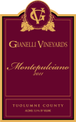 吉納利蒙特布查諾干紅葡萄酒(Gianelli Vineyards Montepulciano, Tuolumne County, USA)