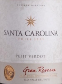 圣卡羅特級珍藏味而多干紅葡萄酒(Santa Carolina Gran Reserva Petit Verdot, Rapel Valley, Chile)