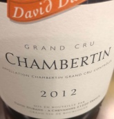 大衛(wèi)杜邦酒莊（香貝丹特級(jí)園）紅葡萄酒(Domaine David Duband Le Chambertin Grand Cru, Cote de Nuits, France)