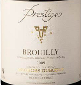 杜寶夫酒莊精品布魯依紅葡萄酒(Georges Duboeuf Prestige Brouilly, Beaujolais, France)