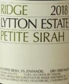 山脊酒莊利頓園小西拉紅葡萄酒(Ridge Lytton Estate Petite Sirah, Dry Creek Valley, USA)