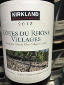 柯克蘭酒莊紅葡萄酒(Kirkland Vineyard Red, Cotes Du Rhone Villages, France)