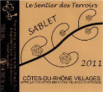 詩利亞薩布萊干紅葡萄酒(Domaine des 3 Cellier Sablet, Rhone Valley, France)