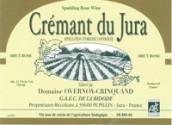 奧克林杜汝拉桃紅起泡酒(Domaine Overnoy-Crinquand Cremant du Jura Rose, Jura, France)