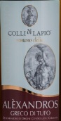 拉皮奧酒莊亞歷山德羅斯格雷克白葡萄酒(Colli di Lapio Romano Clelia Alexandros Greco di Tufo  DOCG,  Campania, Italy)