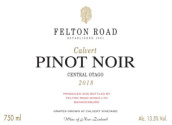 飛騰酒莊卡爾弗特黑皮諾紅葡萄酒(Felton Road Calvert Pinot Noir, Central Otago, New Zealand)