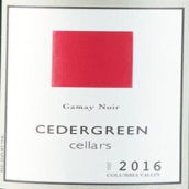 賽德格林酒莊佳美干紅葡萄酒(Cedergreen Cellars Gamay Noir, Columbia Valley, USA)