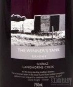 Eskadale Vineyards The Winner's Tank Shiraz, Langhorne Creek, Australia