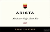 Arista Perli Vineyard Pinot Noir, Mendocino Ridge, USA