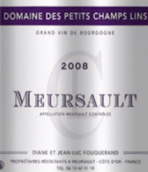 小香蘭默爾索干白葡萄酒(Domains des Petits Champs Lins Meursault, Cote de Beaune, France)