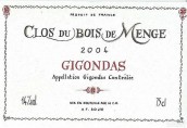 寶德門格酒莊吉恭達(dá)斯紅葡萄酒(Clos du Bois de Menge, Gigondas, France)